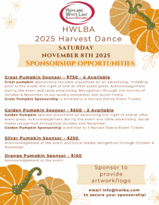 2025 harvest dance sponsor